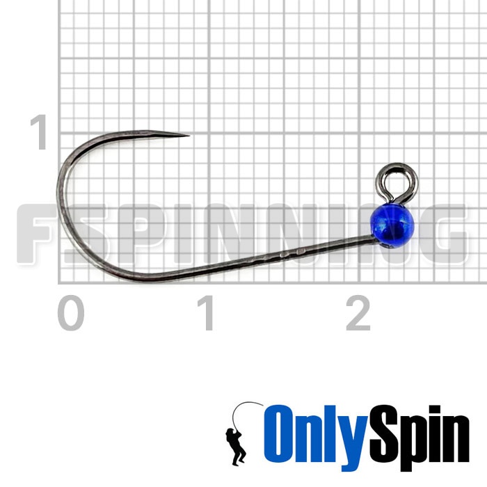 Форелевые джиг-головки OnlySpin Decoy AH-12 безбородые #4 1.5gr синий 3шт - купить в интернет-магазине в Москве
