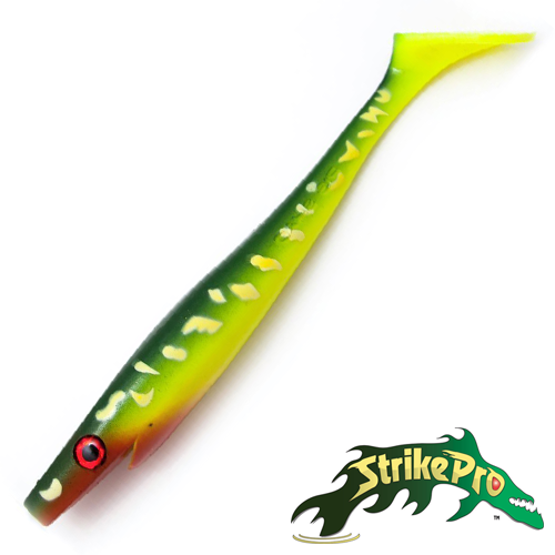 Мягкие приманки Strike Pro Pig Shad SP-172A#KG2 Hot Pike Kanalgrattis Color