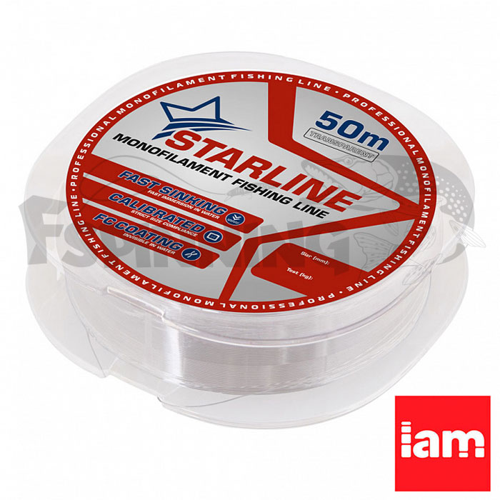 Леска Iam Starline 50m Transparent 0.234mm 5.5kg - купить в интернет-магазине в Москве