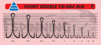 VD-082 BN Short Double Крючки двойные Vido Craft VD-082 (BN) Short Double #2 (25шт в уп)