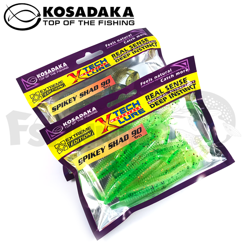 Мягкие приманки Kosadaka Spikey Shad 120mm #PCH 4шт - купить в Москве