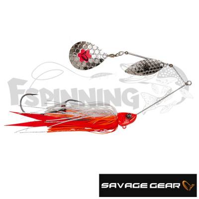 Спиннербейт Savage Gear Da-Bush Spinnerbait 180 #Red Head Silver - купить в Москве