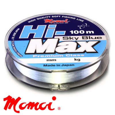 Леска Momoi Hi-Max Sky Blue 100m #0.14mm/2.1kg (голубой) - купить в интернет-магазине в Москве