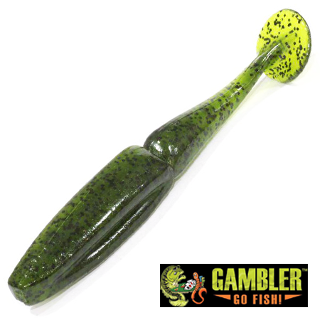 Мягкие приманки Gambler EZ Swimmer 4,25 #Watermelon 7шт