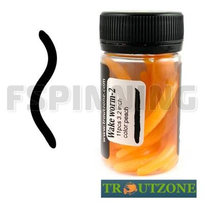 Мягкие приманки Trout Zone Wake Worm 2 3.2g/71mm сыр persik 11шт