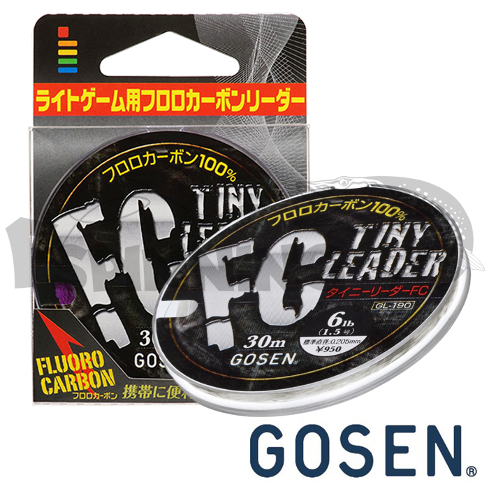 Флюорокарбон Gosen Tiny Leader FC 30m #1.25 0.185mm/2.3kg - купить в интернет-магазине в Москве