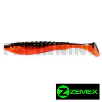  Силиконовая приманка Zemex Moby 4" LS14, 5 шт.