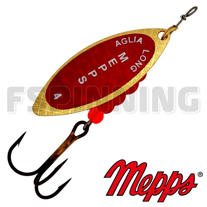 Блесна Mepps Aglia Long Redbo 4 17gr OR