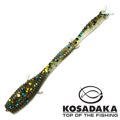 Мягкие приманки Kosadaka T-Liner Worm 55mm #DS 15шт - купить в Москве