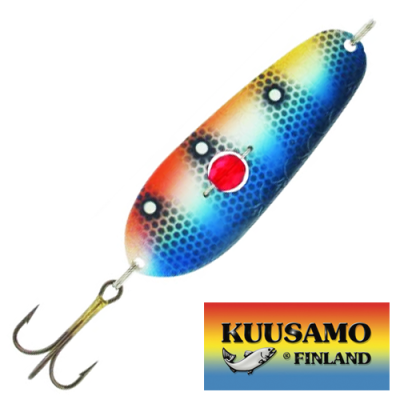 Блесна колебалка Kuusamo Rasanen 70/20 бусинка BLU/W/O-S - купить в Москве