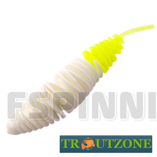 Мягкие приманки Trout Zone Plamp 2.5g/60mm white/chartreuse сыр 7шт