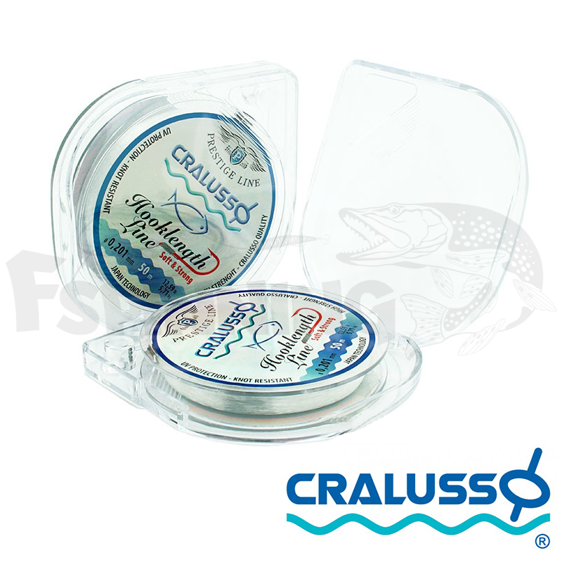 Леска Cralusso Hooklength Prestige 50m 0.178mm/4.61kg/10.16lb - купить в интернет-магазине в Москве