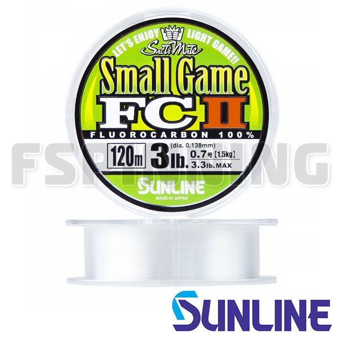 Флюорокарбон Sunline SWS Small Game FC II 120m #0.8 3.5lb 0.148mm 1.75kg - купить в интернет-магазине в Москве