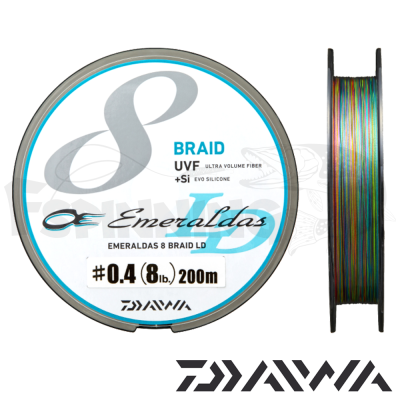 Шнур Daiwa OE Emeraldas 8 Braid UVF+Si Super PE 150m multicolor #0.5 0.117mm/9lb/4.05kg - купить в интернет-магазине в Москве