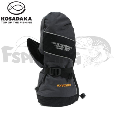 Варежки Kosadaka Tundra XL #серо-черный - купить в интернет-магазине в Москве
