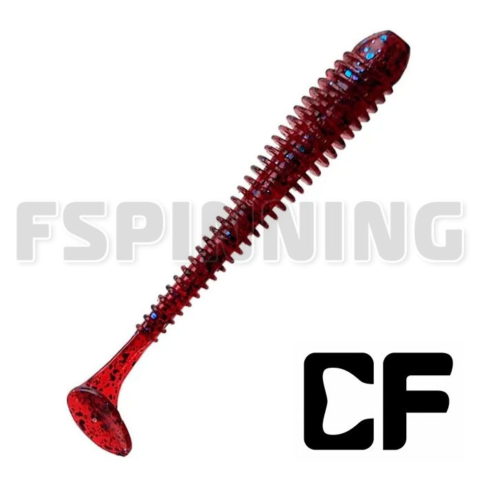 Мягкие приманки Crazy Fish Vibro Worm 3.4 кальмар #73-6 5шт
