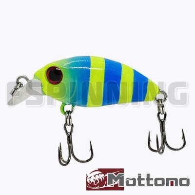 Воблер Mottomo Stalker SR 32F 2.6gr Blue Chartreuse