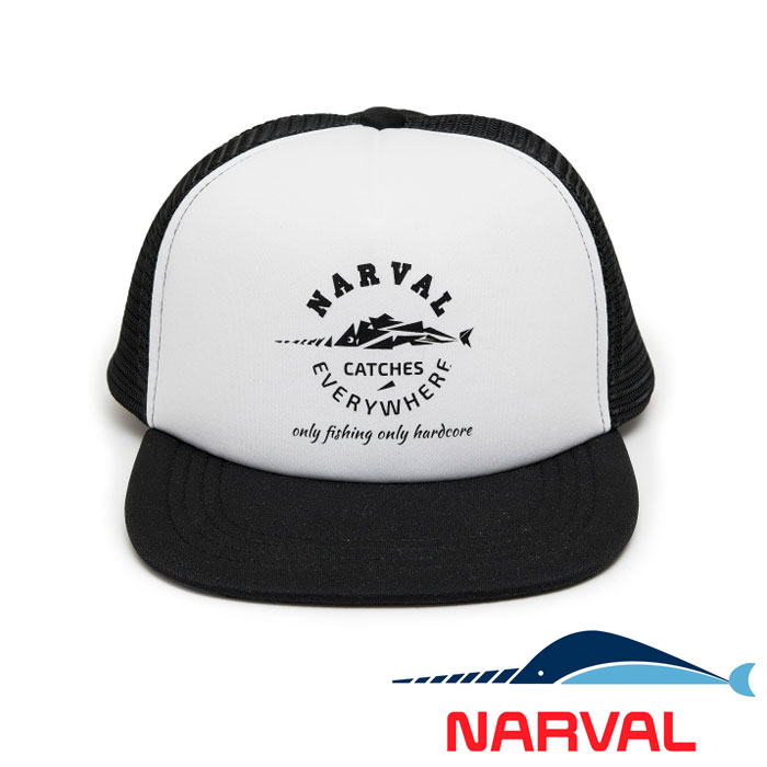 Кепка Narval в сетку Mesh Cap Catches Everywhere Circle Black and White - купить в интернет-магазине в Москве
