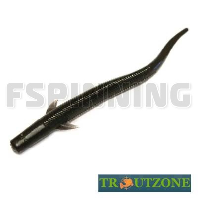 Мягкие приманки Trout Zone Vyun 3  2.5g/75mm black сыр 7шт
