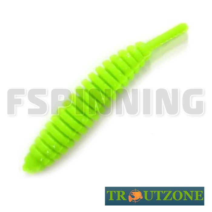 Мягкие приманки Trout Zone Ribber Pupa 2.1g/51mm chartreuse сыр 6шт