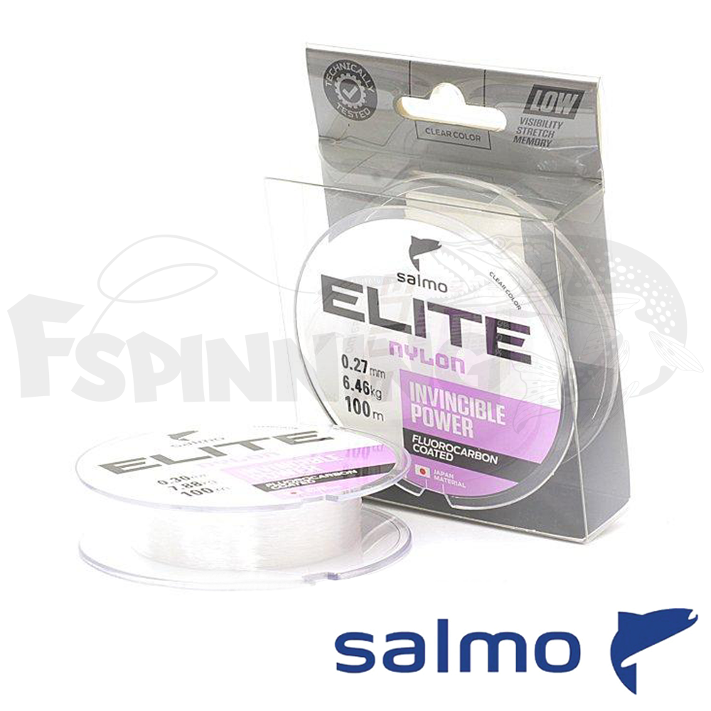 Леска Salmo Elite Fluoro Coated Nylon 100m/0.17mm/2.55kg (прозрачный) - купить в интернет-магазине в Москве
