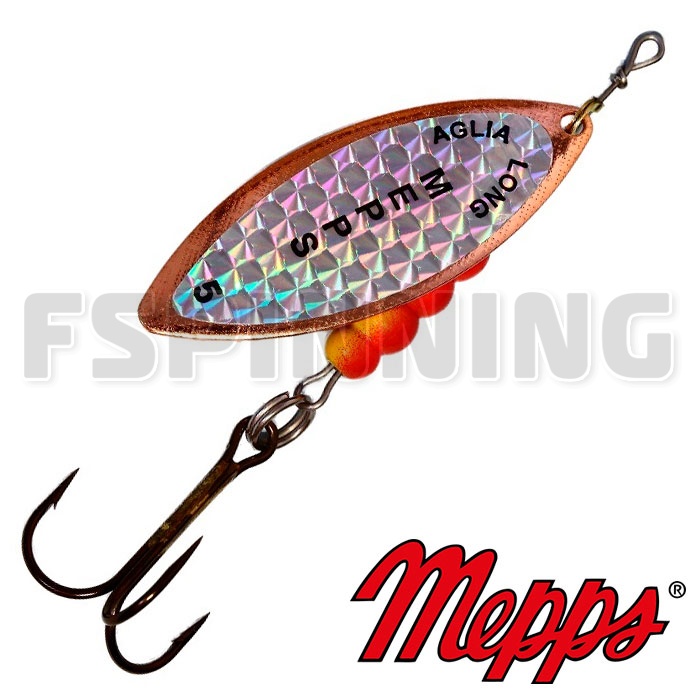 Блесна Mepps Aglia Long Rainbo 5 29gr CU