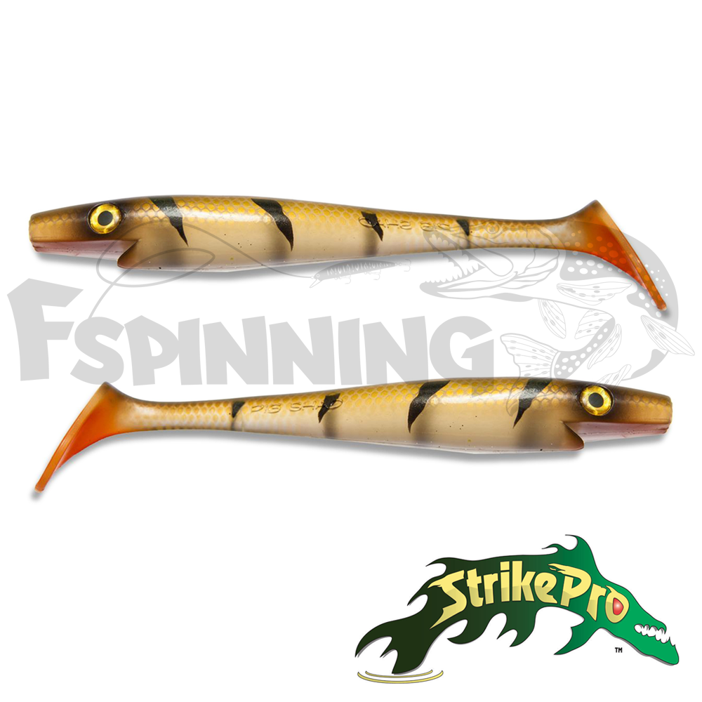 Мягкие приманки Strike Pro Pig Shad Jr SP-172C#KG23 Transparent Perch Kanalgrattis Color 2шт