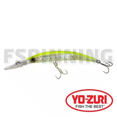 Воблер Yo-Zuri Crystal 3D Minnow Deep Diver Jointed 130F GHCS