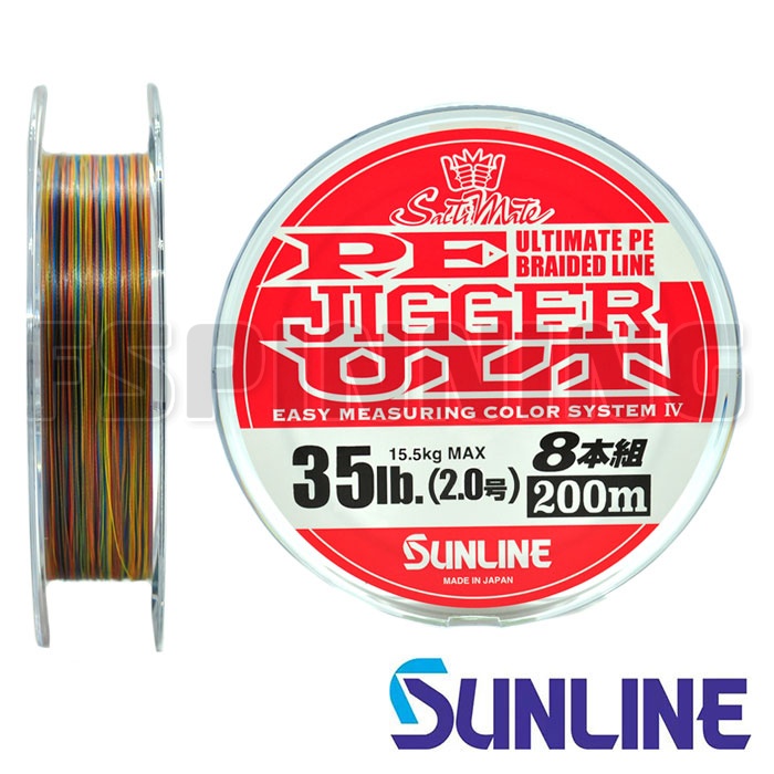 Шнур Sunline PE Jigger ULT 8 Braid 300m #4/0.33mm/29kg/60lb (мультиколор) - купить в интернет-магазине в Москве