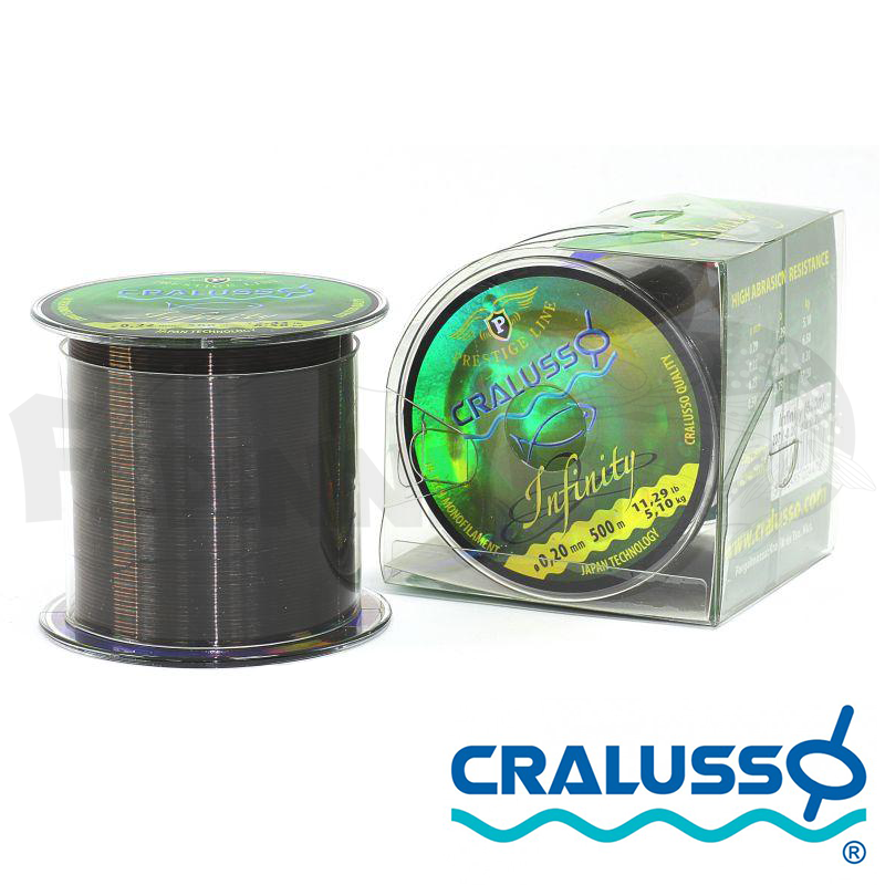 Леска Cralusso Infinity 500m 0.22mm/5.1kg/11.29lb (коричневый) - купить в интернет-магазине в Москве
