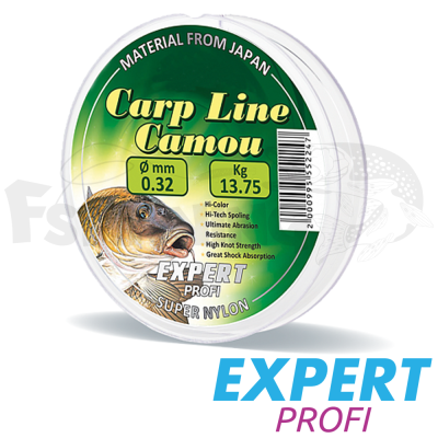 Монолеска Expert Profi Carp Line Camou 600m 0.30mm/12.8kg - купить в интернет-магазине в Москве