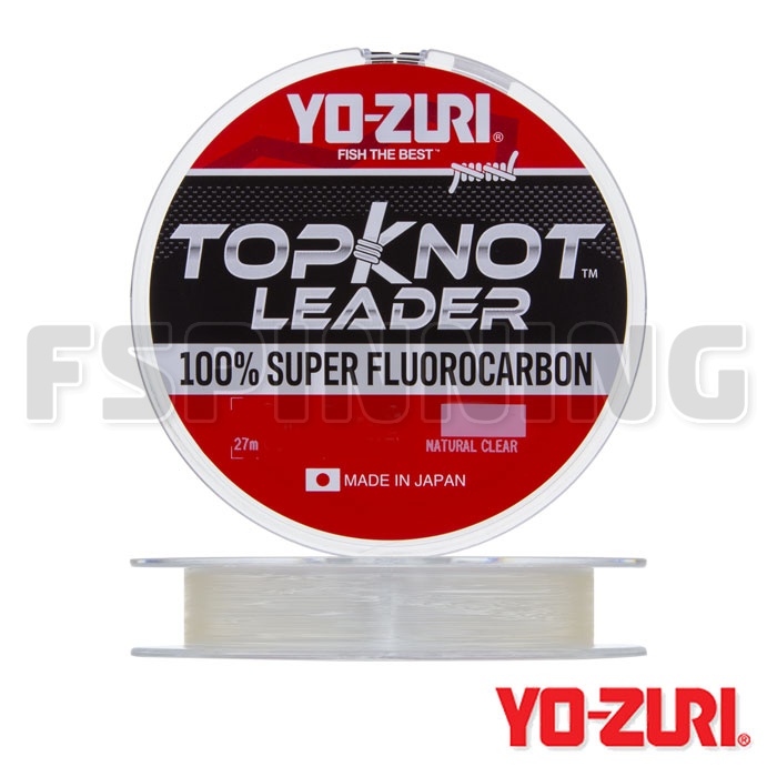 Флюорокарбон Yo-Zuri Topknot Leader Fluorocarbon 100% 27m Natural Clear #3 0.285mm 6kg - купить в интернет-магазине в Москве