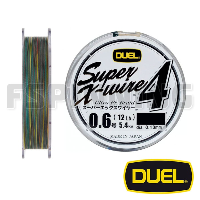 Шнур Duel Super X-Wire 8 150m 5Color-Yellow Marking #0.6 0.13mm 5.8kg - купить в интернет-магазине в Москве