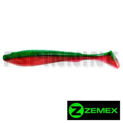 Силиконовая приманка Zemex Moby 5" LS08, 4 шт.