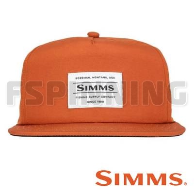 Кепка Simms Unstructured Flat Brim Cap Simms Orange - купить в интернет-магазине в Москве
