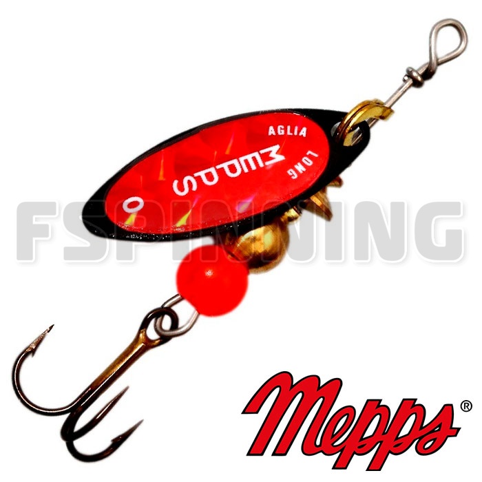 Блесна Mepps Aglia Long Redbo 0 2.5gr NR
