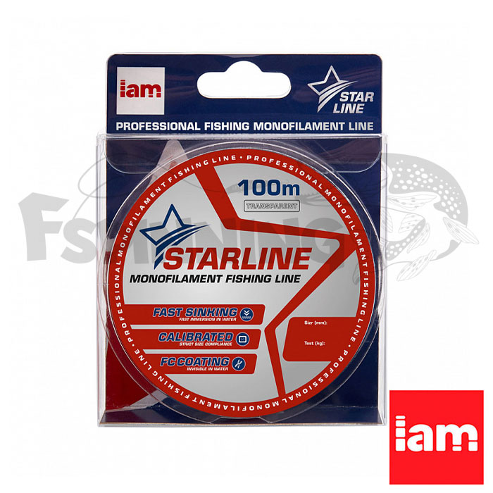 Леска Iam Starline 100m Transparent 0.261mm 6.2kg - купить в интернет-магазине в Москве