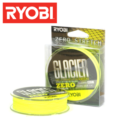 Шнур Ryobi Glacier PE X4 120m yellow 0.234mm/12kg - купить в интернет-магазине в Москве