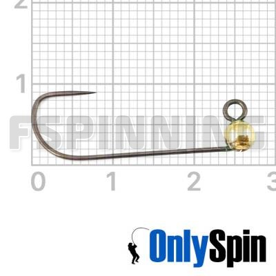 Форелевые джиг-головки OnlySpin Hayabusa JH777-BL #5 0.6gr золотой 3шт