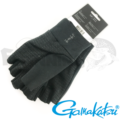 Перчатки Gamakatsu Fleece Gloves 7239 #L black - купить в интернет-магазине в Москве
