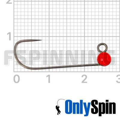 Форелевые джиг-головки OnlySpin Hayabusa JH777-BL #5 0.6gr красный 3шт