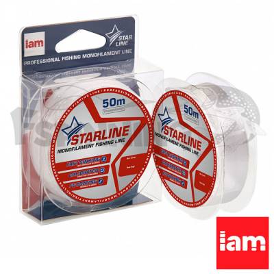 Леска Iam Starline 50m Transparent 0.128mm 2.1kg - купить в интернет-магазине в Москве