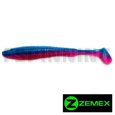 Силиконовая приманка Zemex Moby 5" LS04, 4 шт.