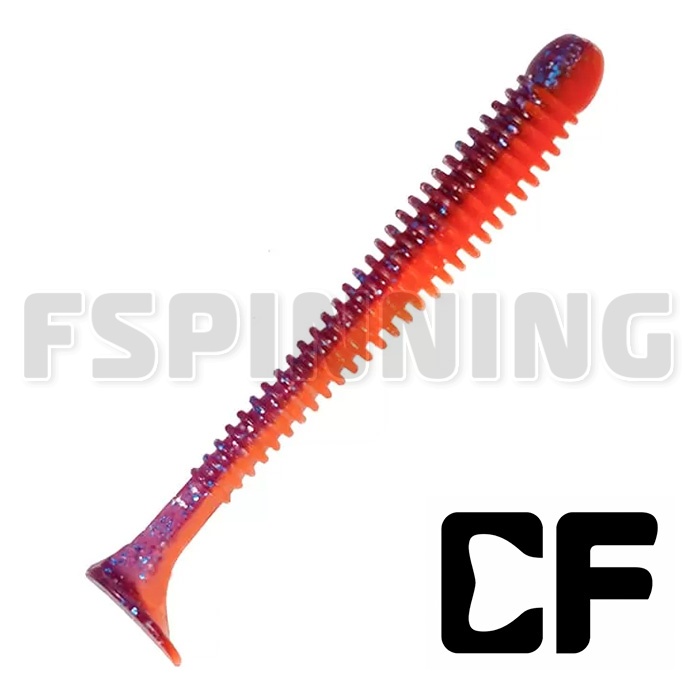 Мягкие приманки Crazy Fish Vibro Worm 3.4 кальмар #98d-6 5шт