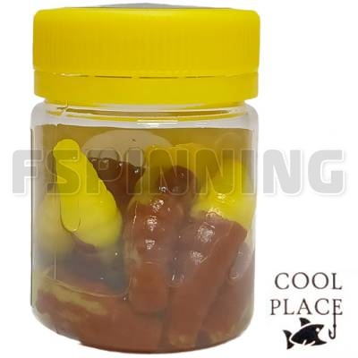 Силиконовые приманки Cool Place Maggot Stretch Floating 1.6 сыр #brown lemon 10шт