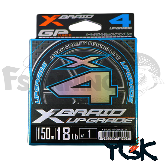 Шнур X Braid Upgrade PE X4 100m pink/white #0.4 0.104mm/3.6kg - купить в интернет-магазине в Москве