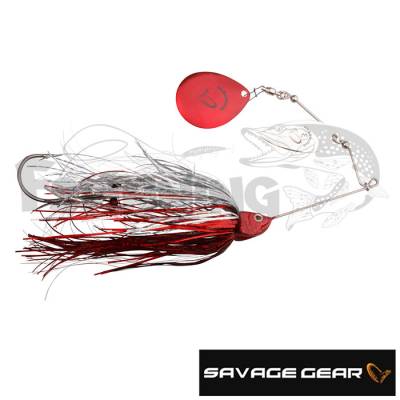 Спиннербейт Savage Gear Da-Bush Spinnerbait 180 #Red Silver Flash Fluo - купить в Москве