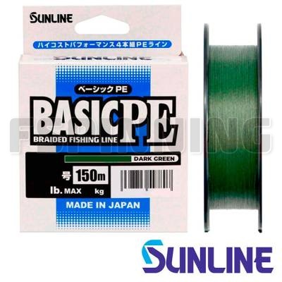 Шнур Sunline Basic PE HG 150m dark green #1.5 0.205mm/11kg - купить в интернет-магазине в Москве