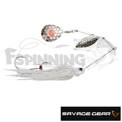 Спиннербейт Savage Gear Da-Bush Spinnerbait 140 #White Silver - купить в Москве