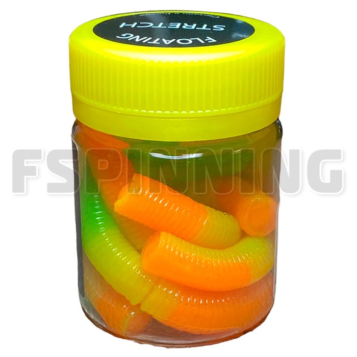 Силиконовые приманки Cool Place Stretch Floating 65mm сыр #green lemon orange